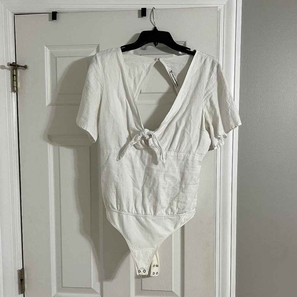 White Body Suite - Abercrombie & Fitch
